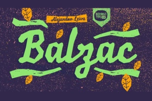 Balzac: The Heavy Rough Script Bringing Character to Modern Design