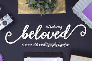 Beloved Script: A Modern Calligraphic Touch for Design