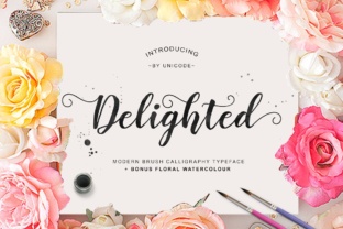 Delighted: A Modern Calligraphic Script for Creative Expression