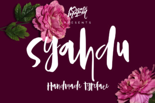 Discover the Elegance of Syahdu: A Playful Calligraphic Typeface