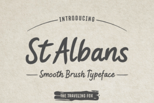 Discover the Versatile Elegance of St Albans Brush Typeface