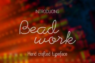 Discovering Beadwork: A Rhinestones-Inspired Typeface for Digital Creativity
