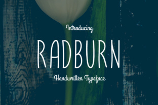 Exploring Radburn: A Smooth and Neat Monoline Typeface