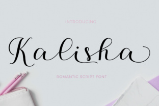 Kalisha: A Modern Calligraphy Font for Elegant and Dynamic Designs