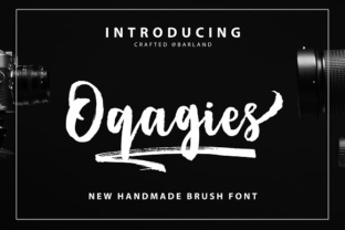 Oqagies: A Substantive Brush Glyph Collection for Typographic Expression