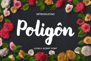 Poligon: A Stylish Brush Typeface for Modern Projects