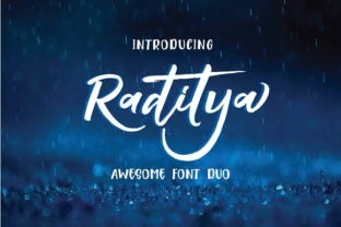 Raditya: The Handwritten Font with Professional Strength