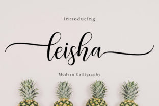 The Elegant Artistry of Leisa: A Handwritten Script with Swash
